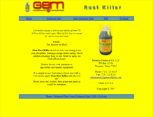 Tablet Screenshot of gemrustkiller.com